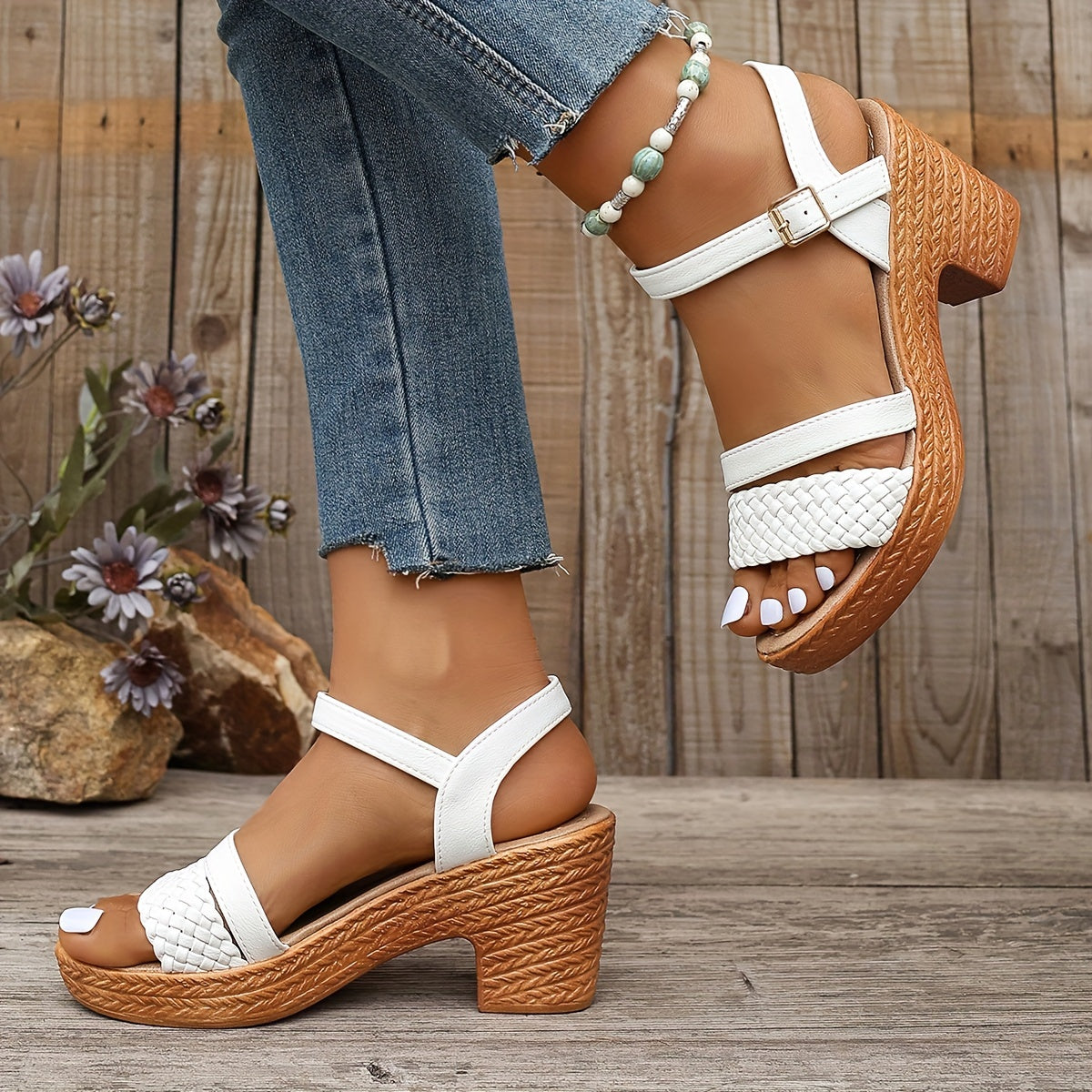 Haven Flätade Klack Sandaler