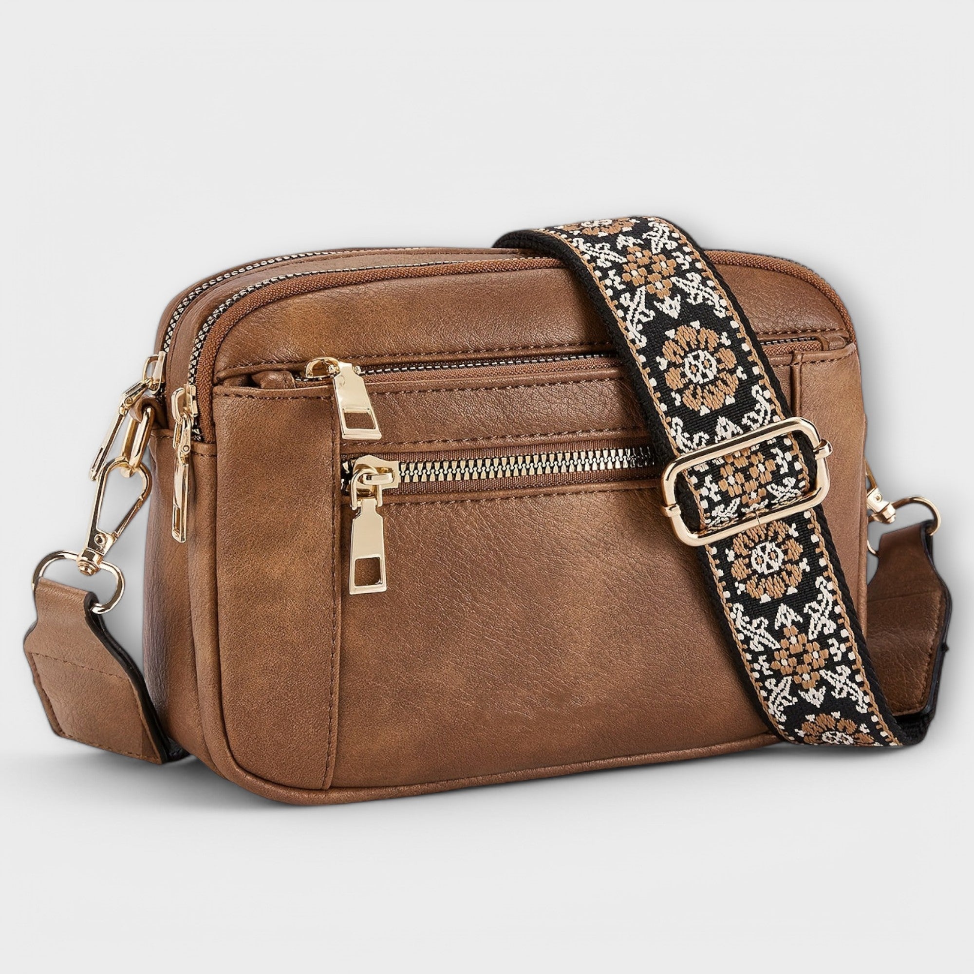 Crossbody-väska i veganskt läder