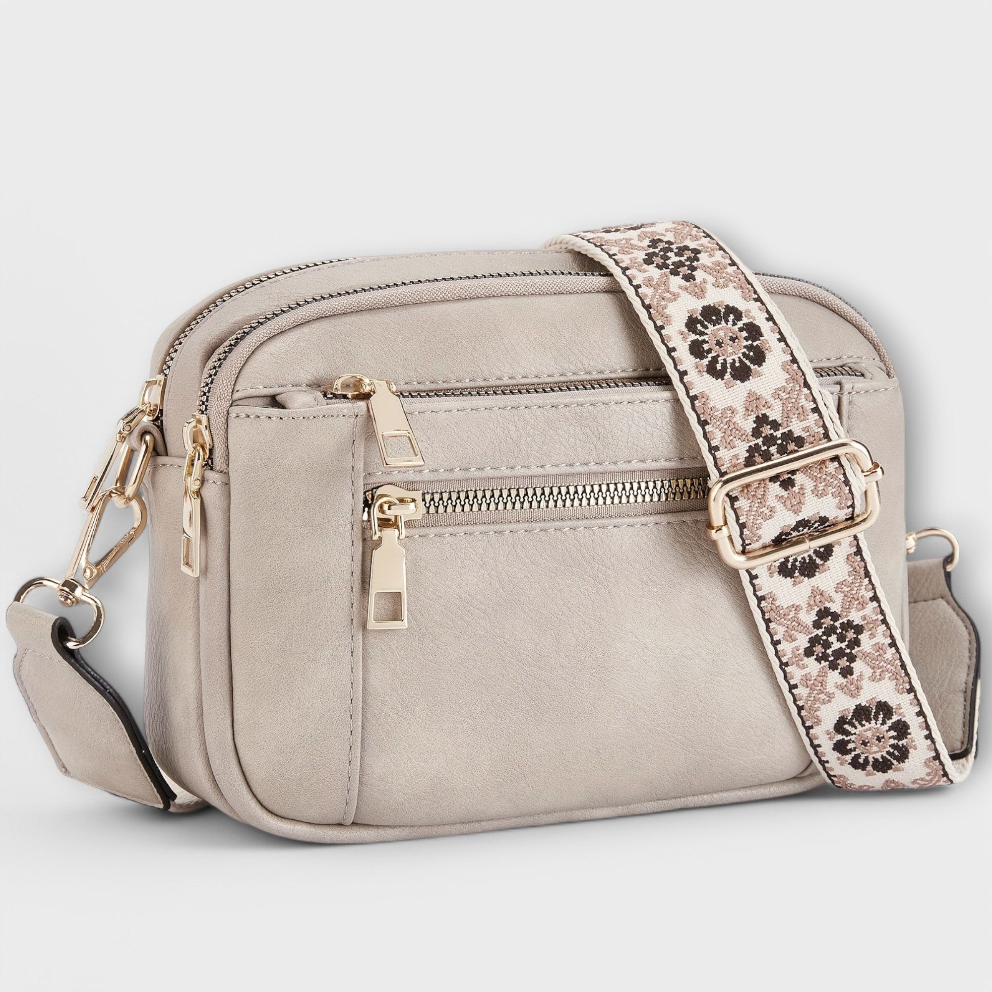 Crossbody-väska i veganskt läder