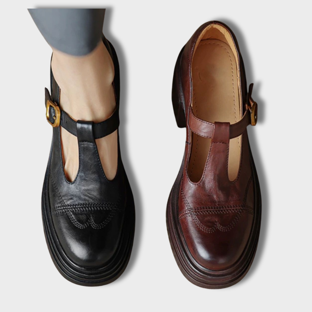 Melve | Eleganta Mary Janes i läder