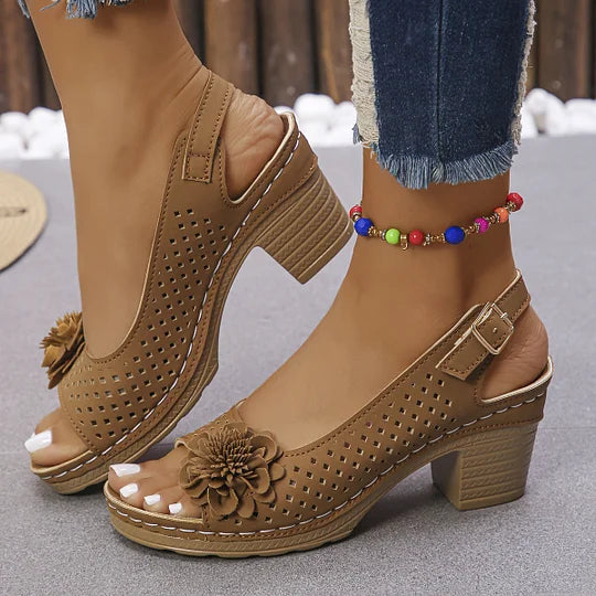 Imogen - Bekväm Sandal med Öppen Tå