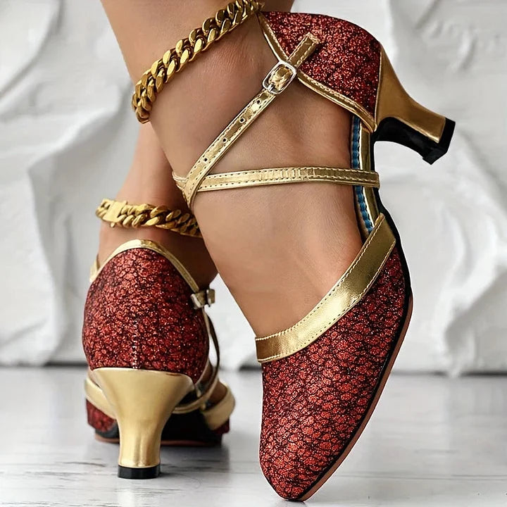 Taleia - Elegant sandal med klack