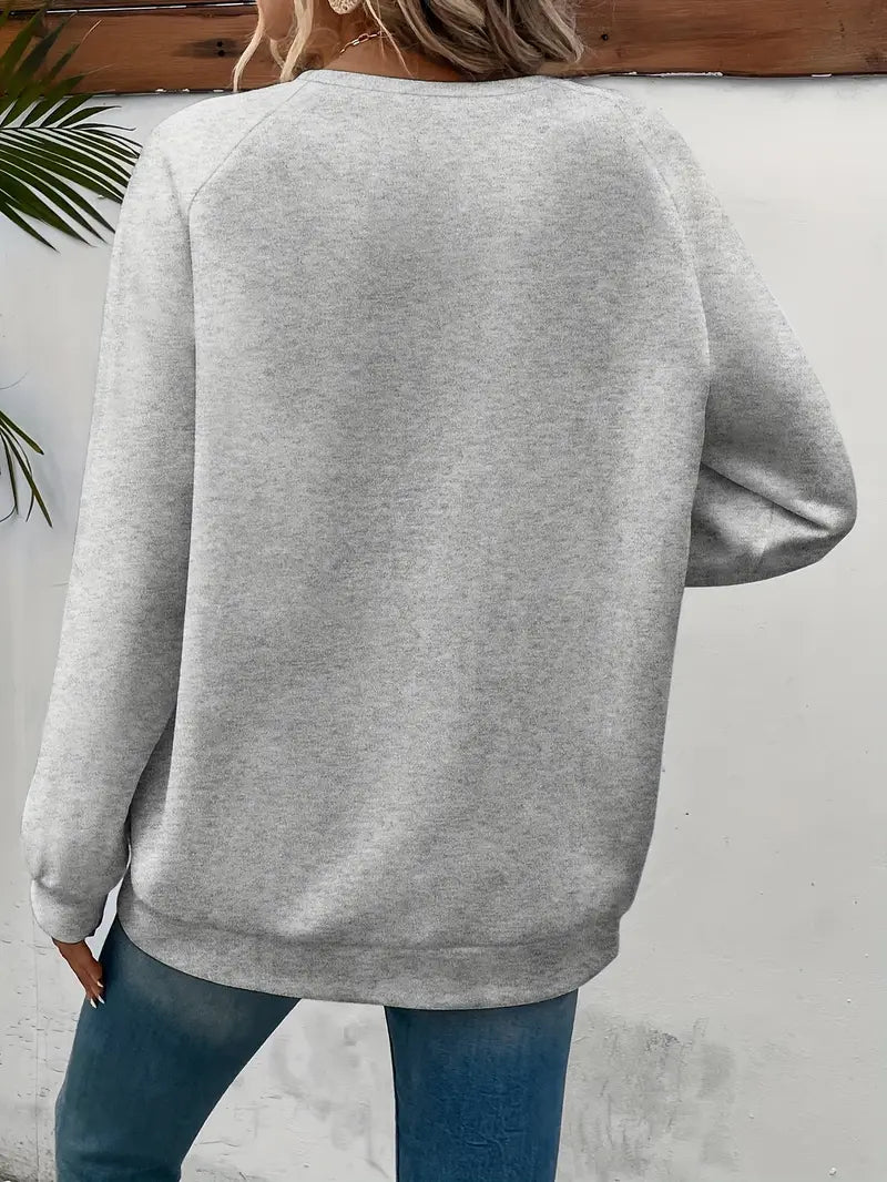 Piper | Stilig Sweatshirt med Hjärtmönster