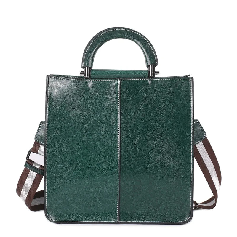 Strukturerad crossbody-väska med handtag