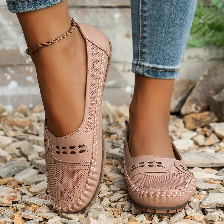 CLARA – Andningsbara Vintage-Ballerinas