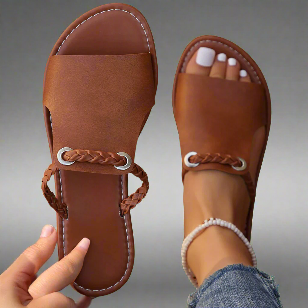 Katelina | Platta Tofflor av Premium Material