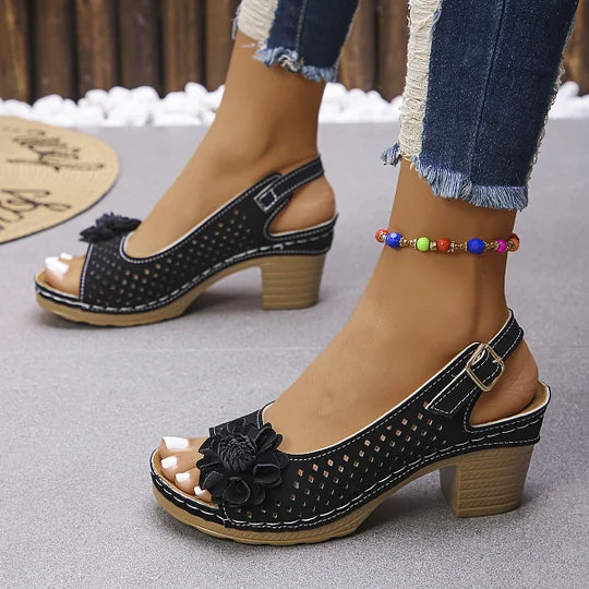 Imogen - Bekväm Sandal med Öppen Tå