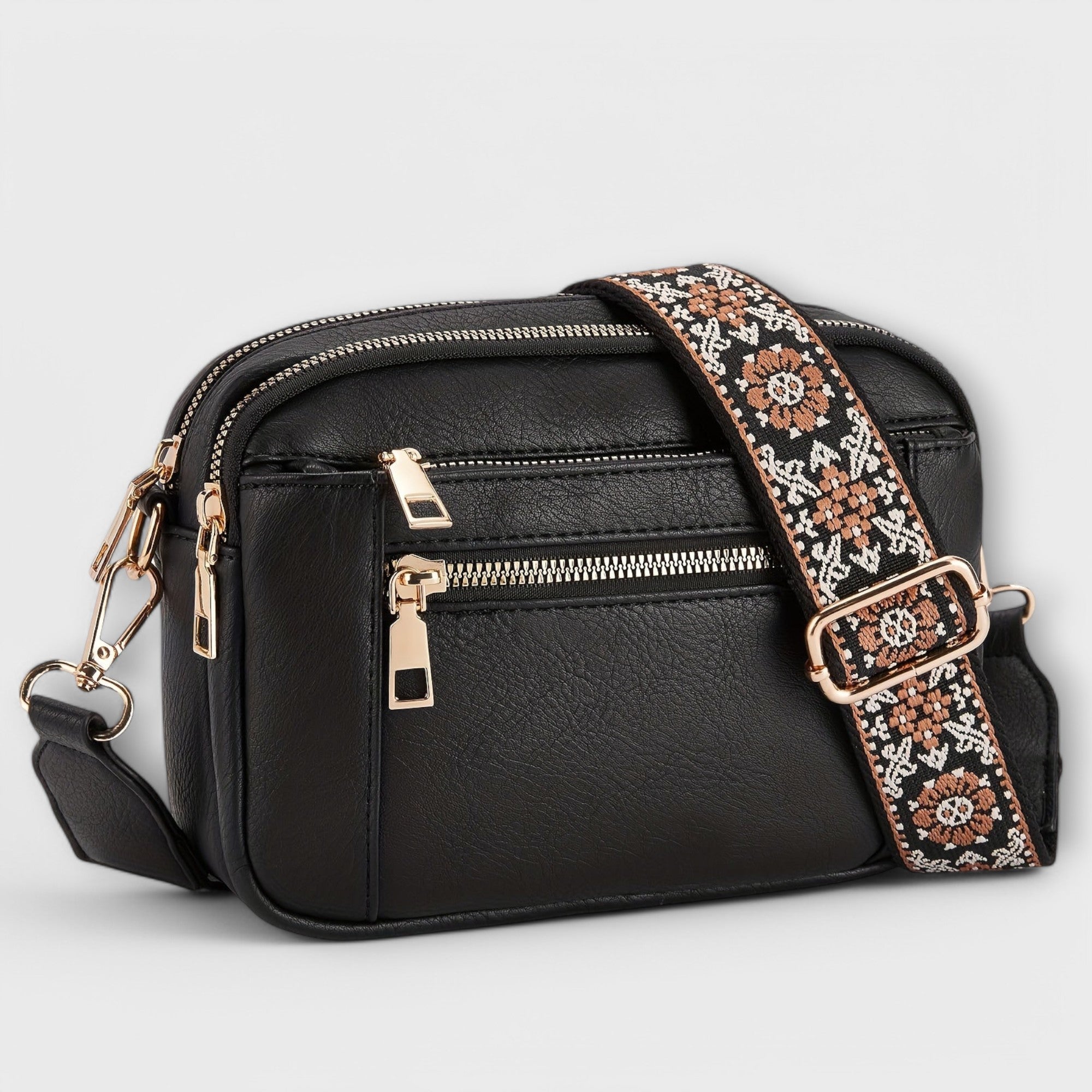 Crossbody-väska i veganskt läder