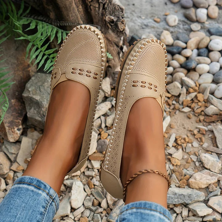 CLARA – Andningsbara Vintage-Ballerinas