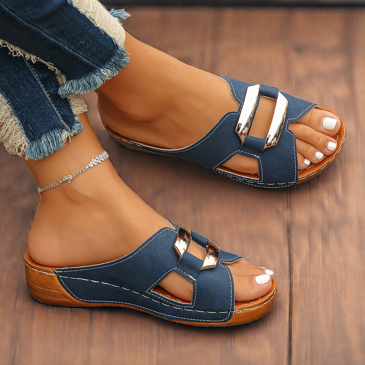 Capri Spänne Slide Sandaler