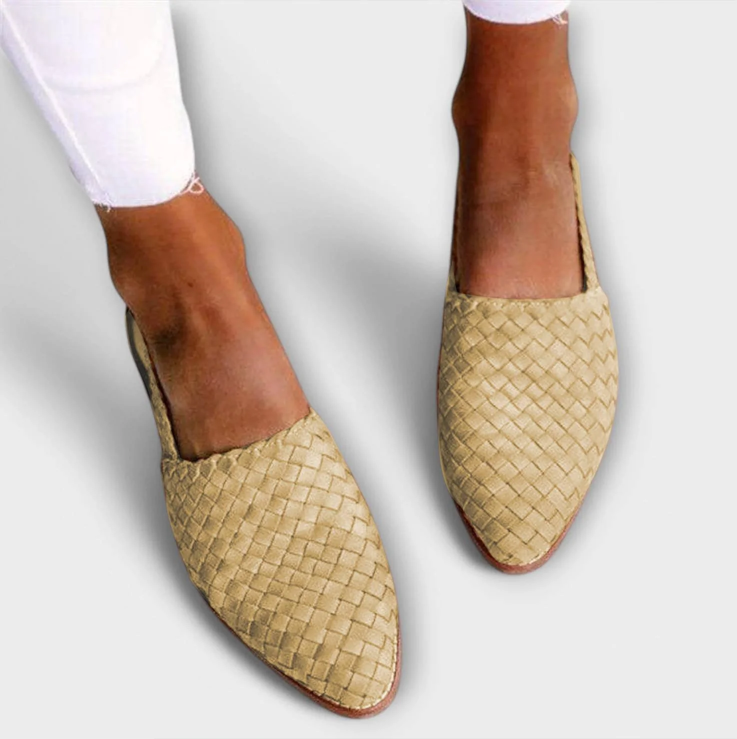 Mezelle - Bekväma vävda slingback-sandaler