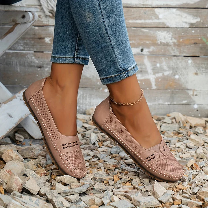 CLARA – Andningsbara Vintage-Ballerinas