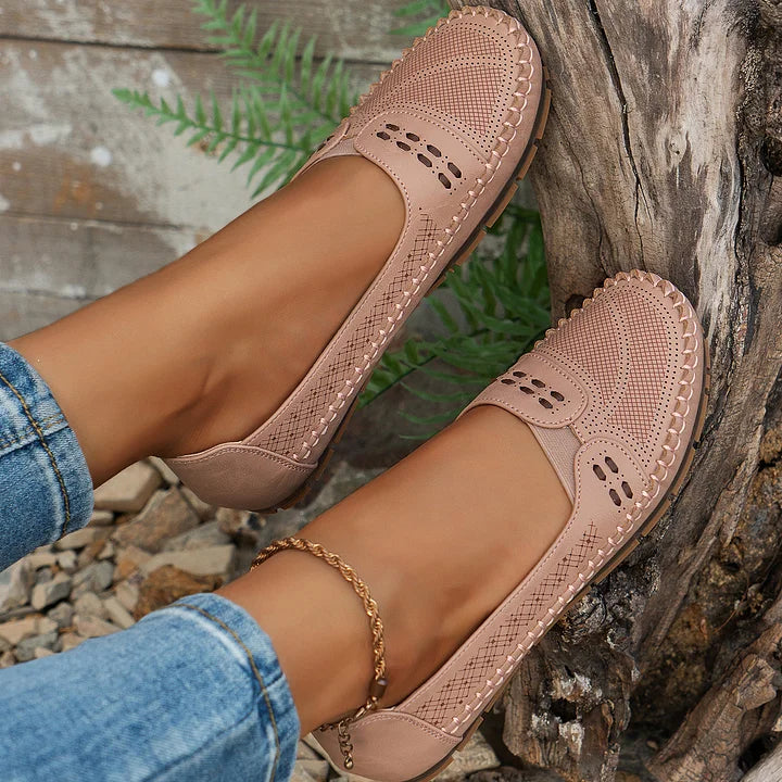 CLARA – Andningsbara Vintage-Ballerinas