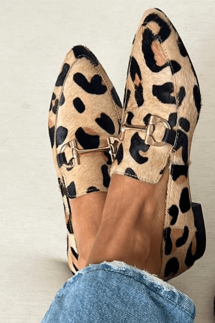 KARIN | STILIGA SPETSFÖRDA LOAFERS MED TRYCK