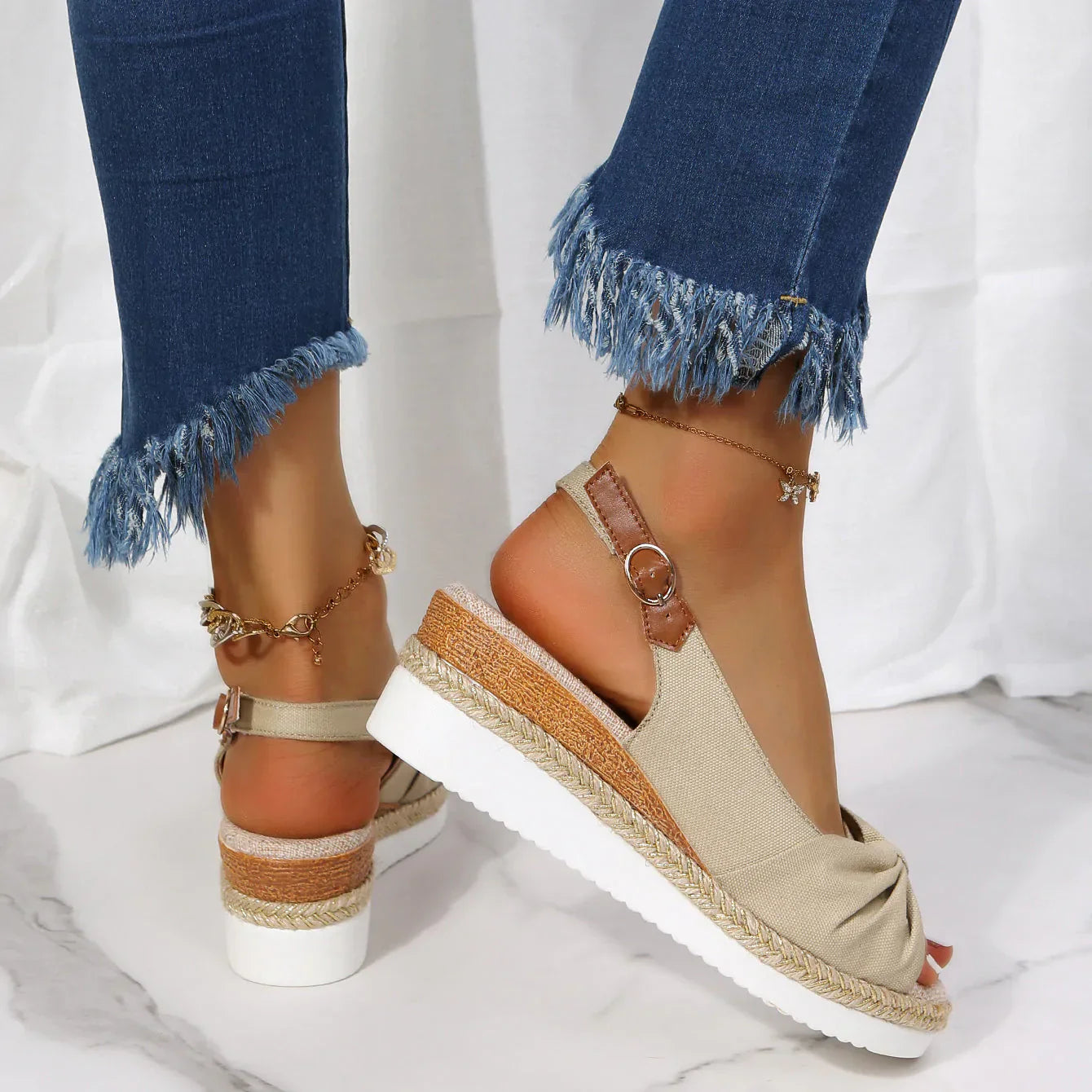Tessa - Eleganta Boho Sandaler