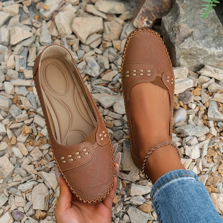 CLARA – Andningsbara Vintage-Ballerinas
