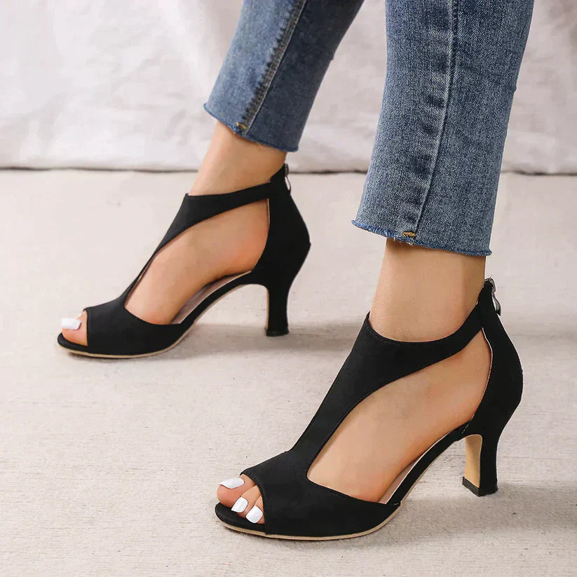 Jasmine | Stiliga Peep-Toe Klackar