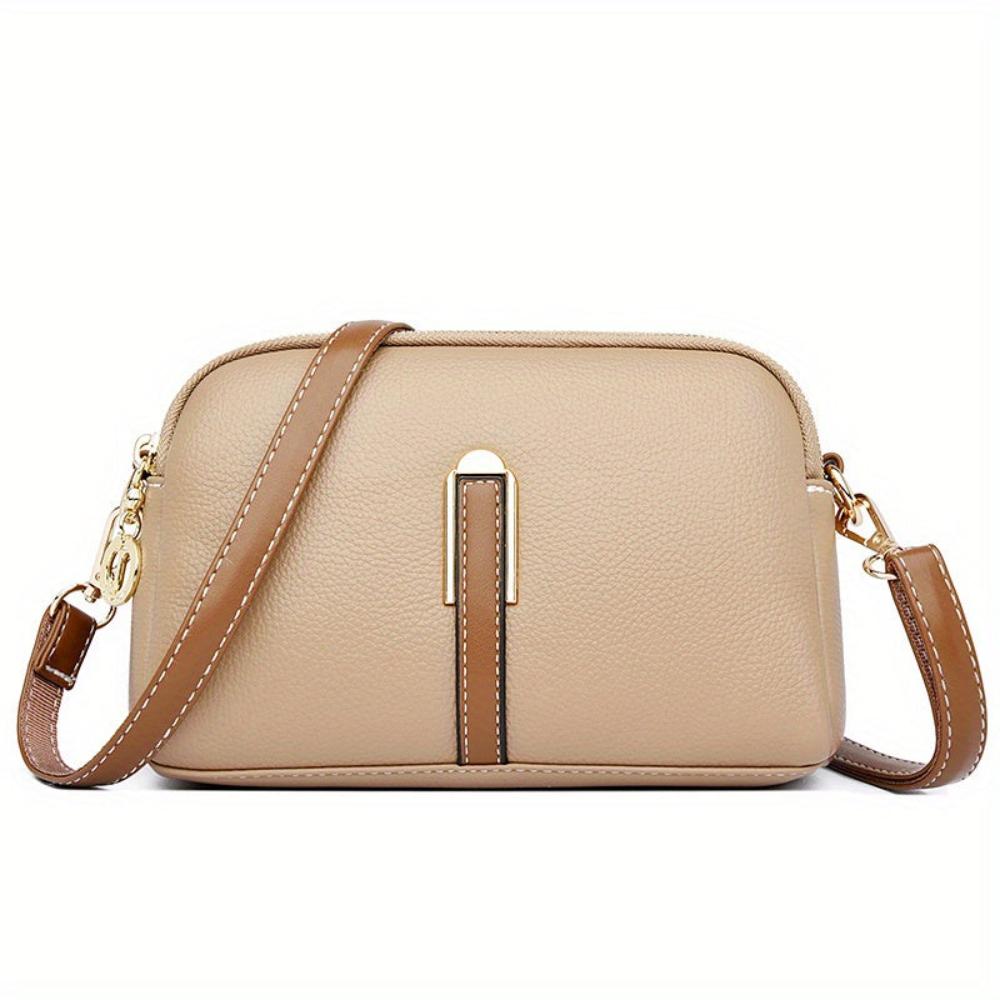 Mila Litchi Crossbody-väska med präglad design