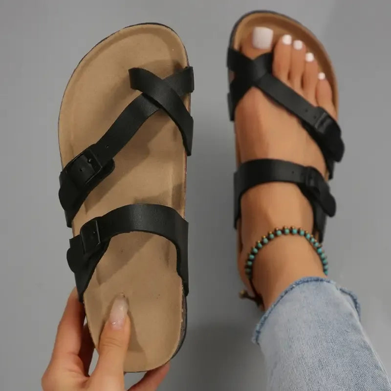 Dam Strappy Slip-On Tofflor