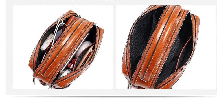 Vintage-stil Box Crossbody-väska
