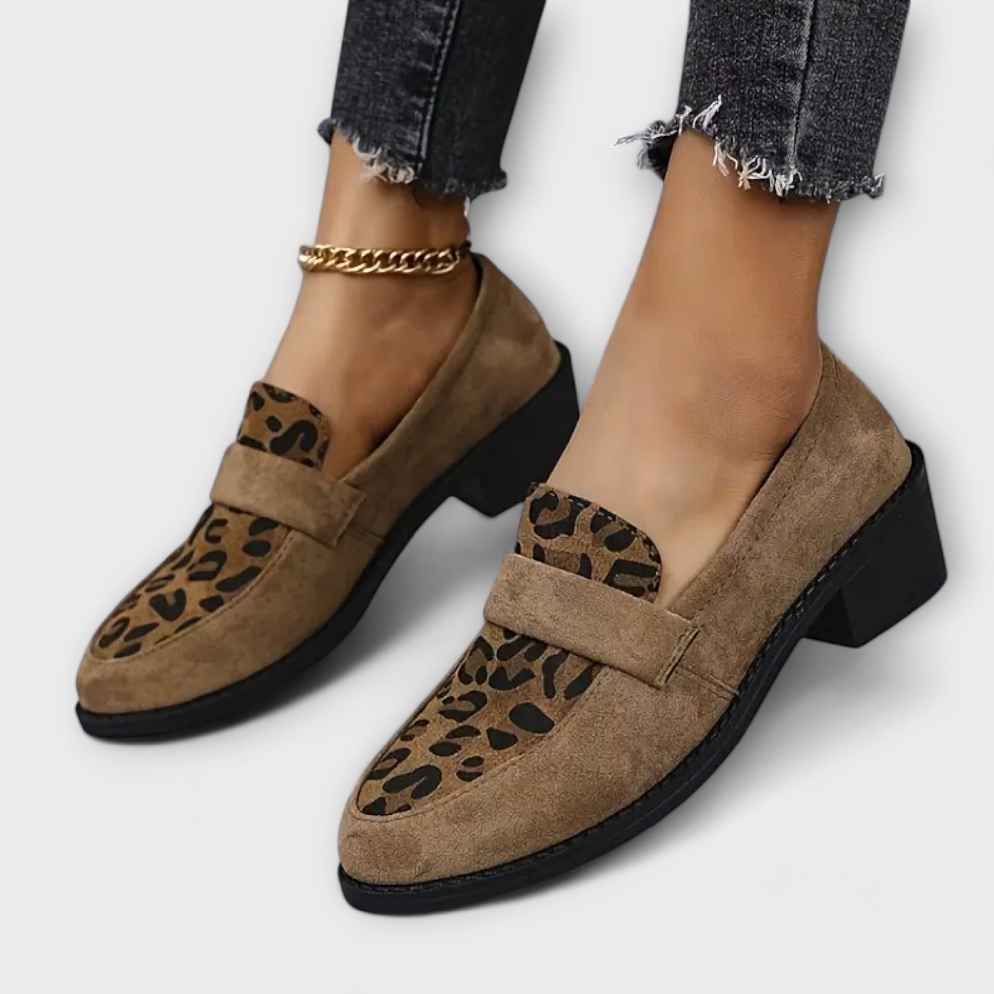 Karla | Eleganta Damskor med Leopardsprint