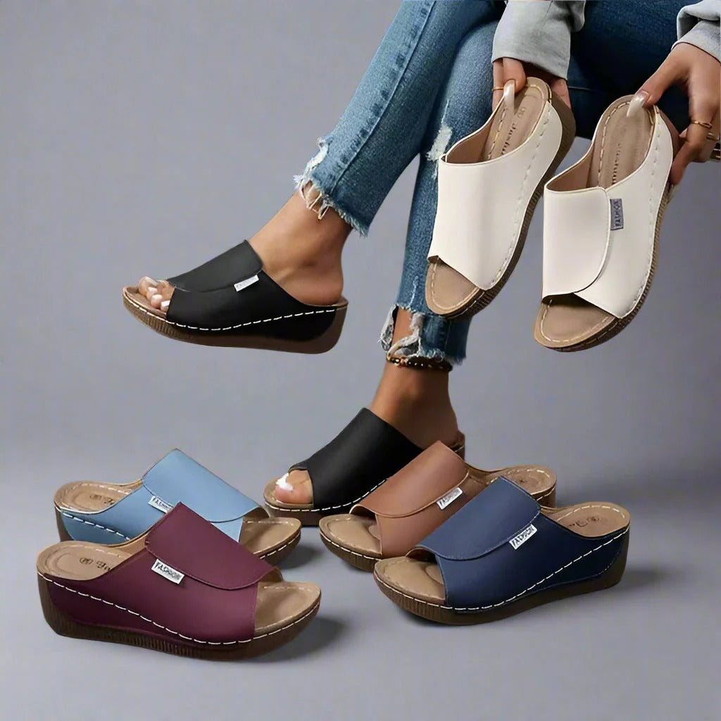 Vivian - Ergonomiska och Halkfria Sandaler för Smärtlindring