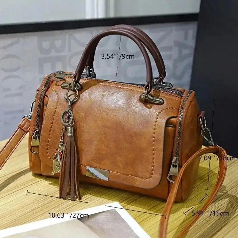 Elegant Strukturerad Crossbody-väska