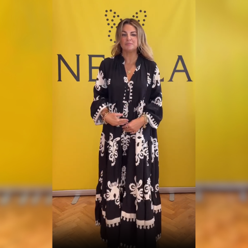 Eliza – Elegant klänning med V-hals