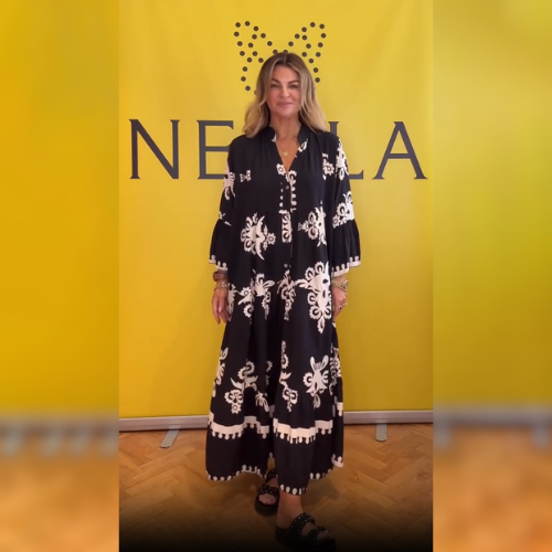 Eliza – Elegant klänning med V-hals