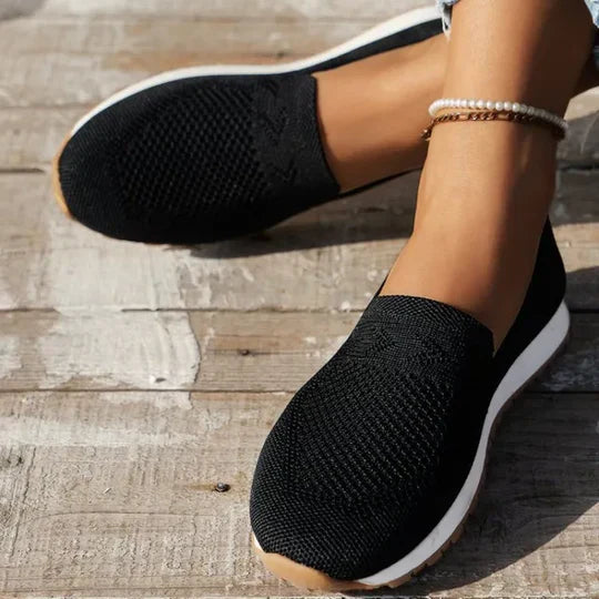 Chloe | Bekväma Slip-On Stickade Sneakers