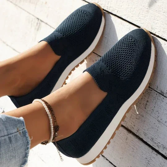 Chloe | Bekväma Slip-On Stickade Sneakers