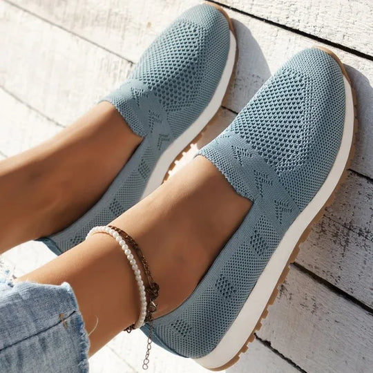 Chloe | Bekväma Slip-On Stickade Sneakers