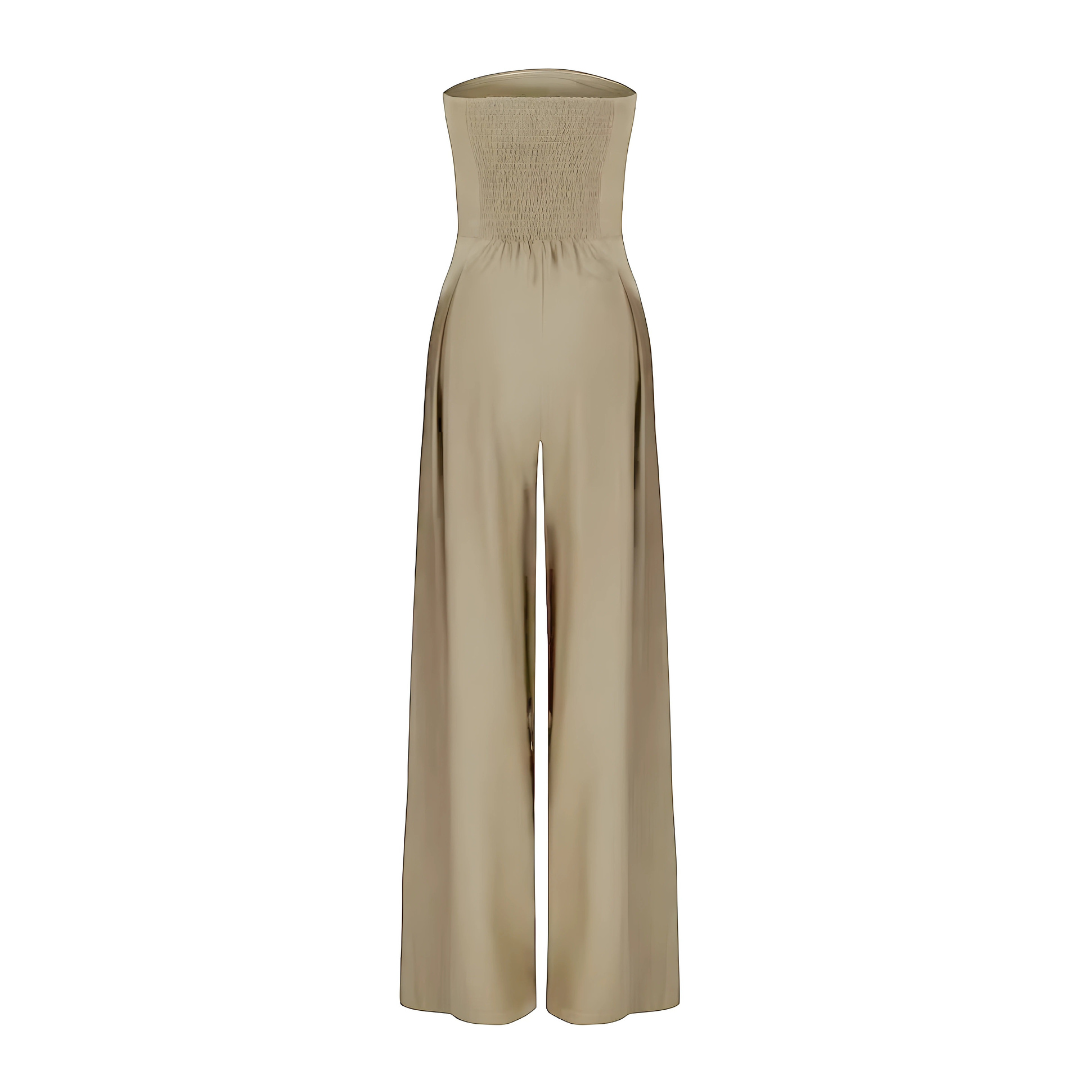 Alyssa | Vid ben, strapless jumpsuit