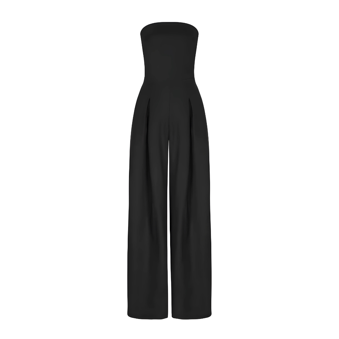 Alyssa | Vid ben, strapless jumpsuit