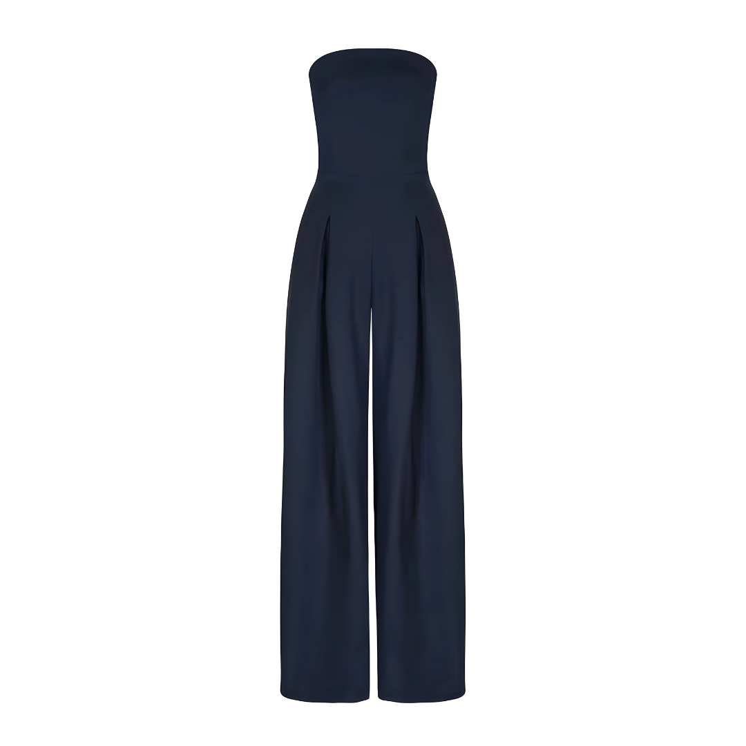 Alyssa | Vid ben, strapless jumpsuit
