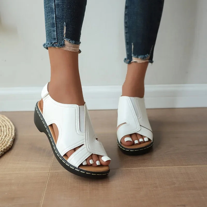 Clara | Ortopediska Sandaler för Vardagsbruk med Dämpad Sula och Säker Hälrem