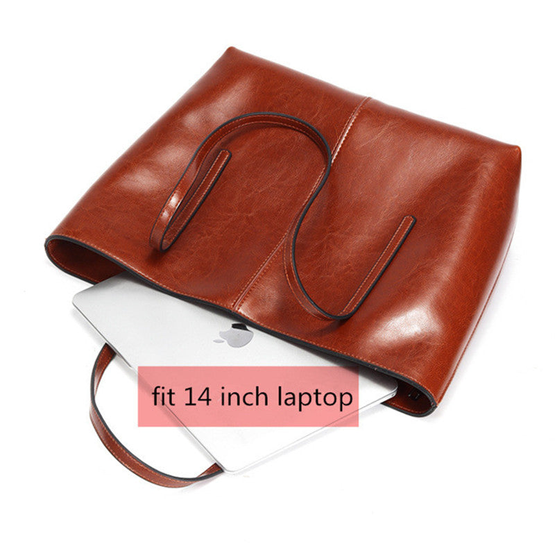 Klassisk Kastanjebrun Tote