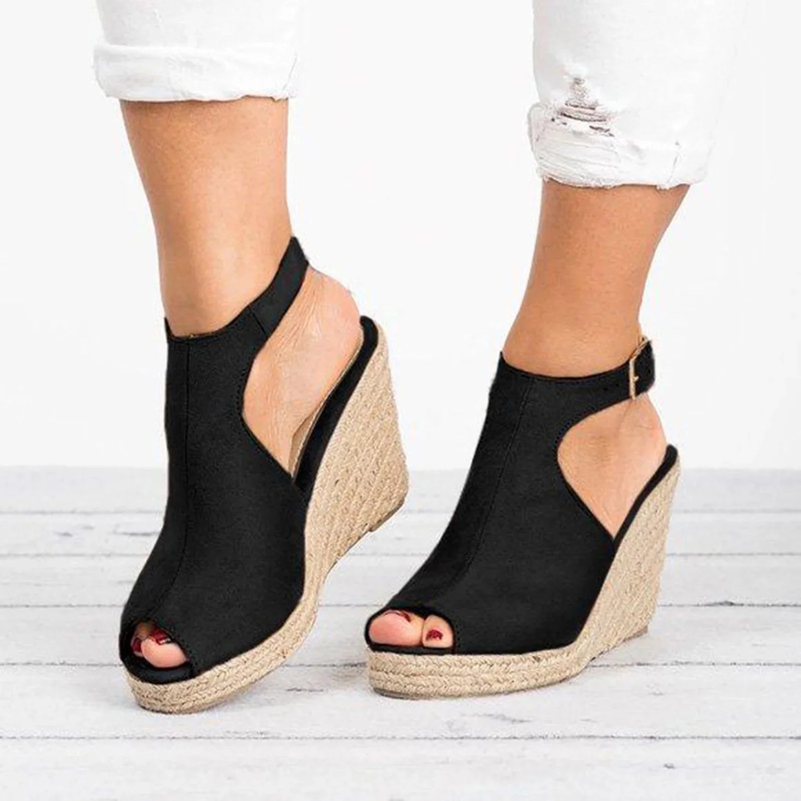 Elegant Kilar Plattform Sandaler
