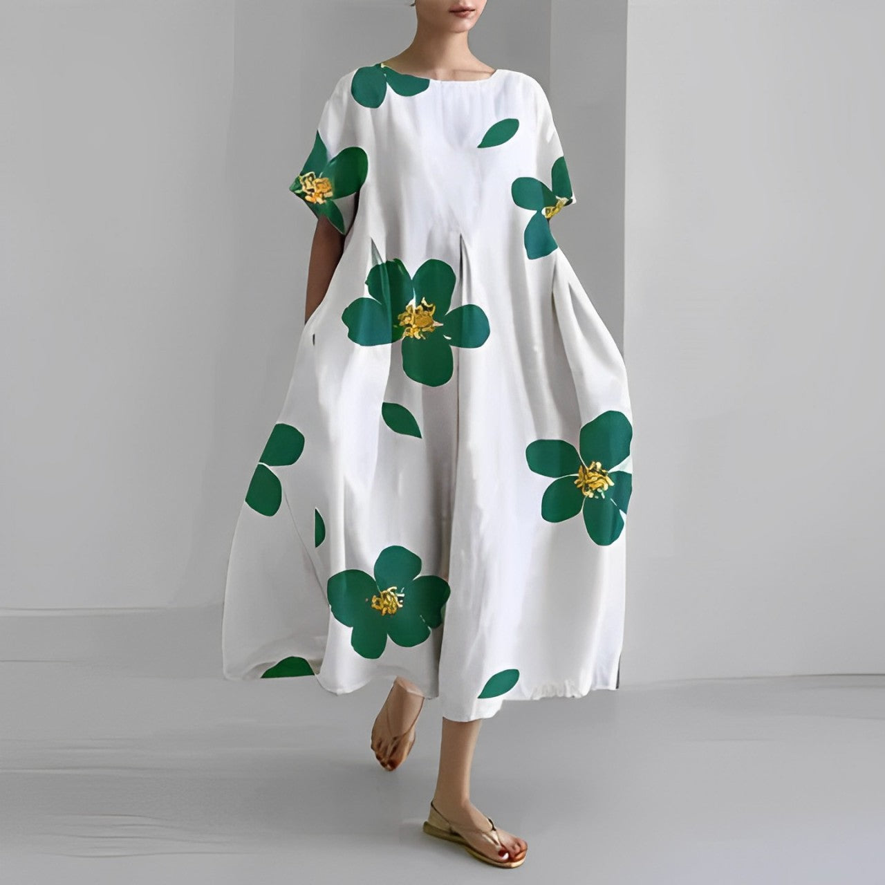 Skye - Boho Blommig Klänning
