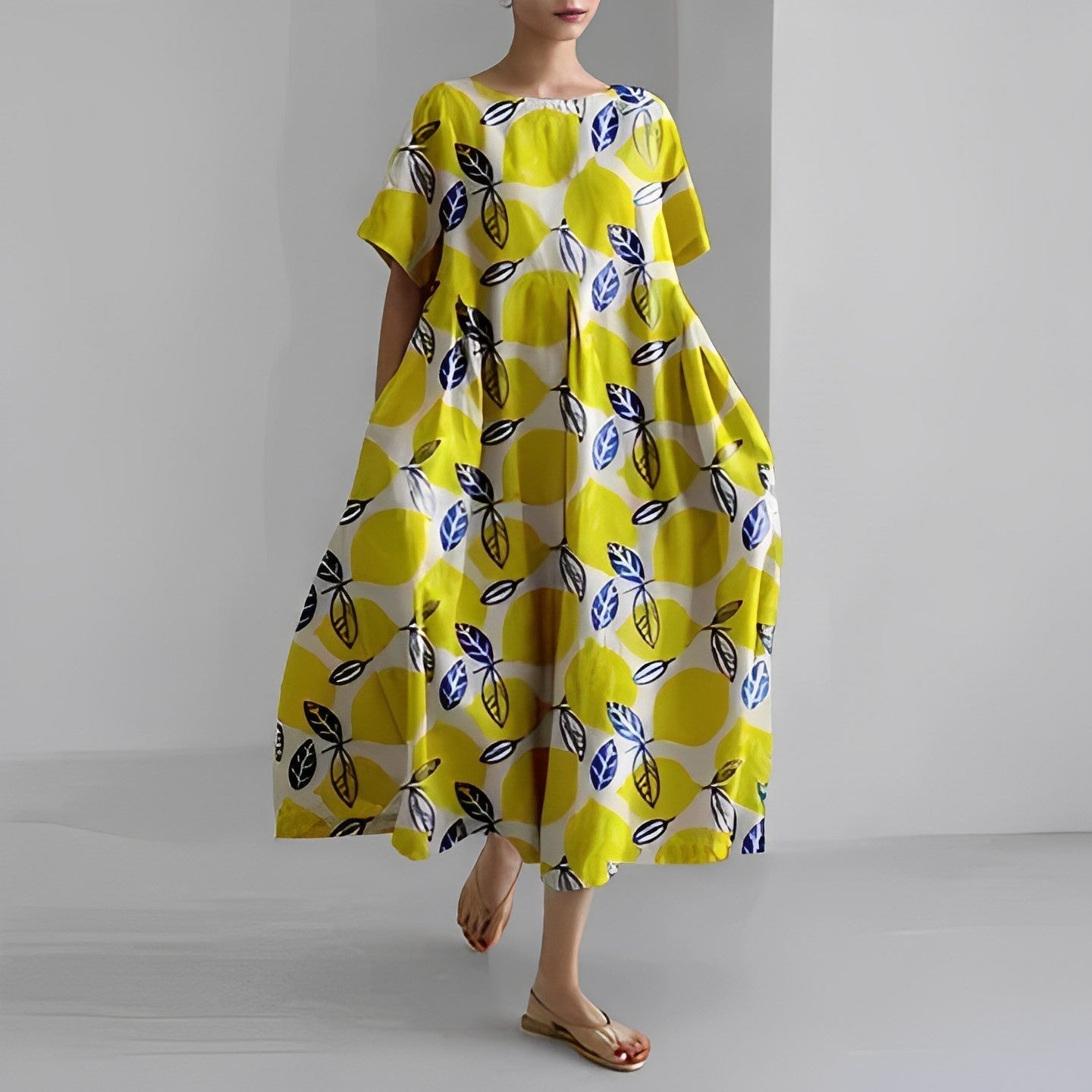 Skye - Boho Blommig Klänning