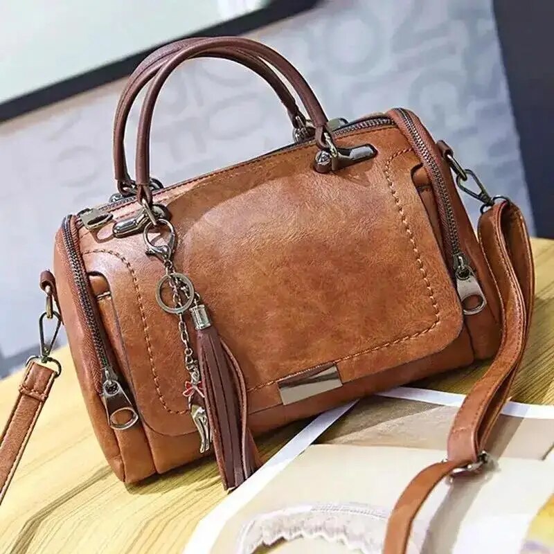 Elegant Strukturerad Crossbody-väska