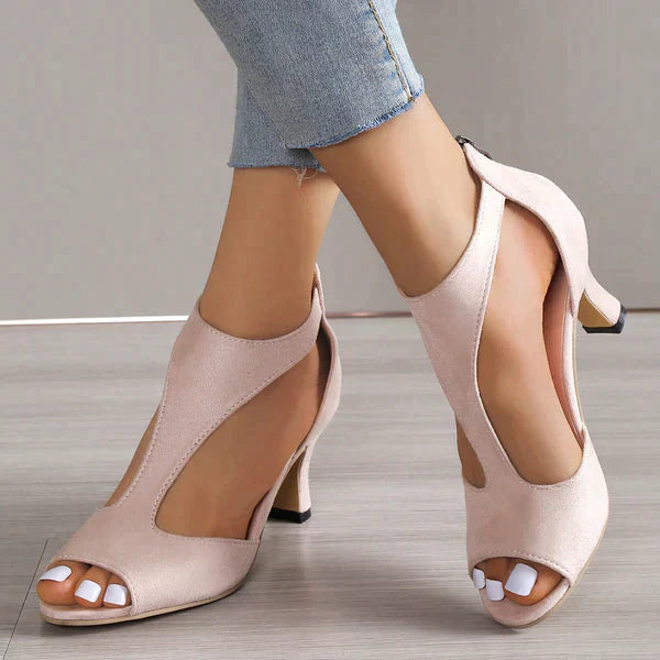 Jasmine | Stiliga Peep-Toe Klackar