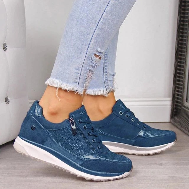 Aurora | Ortopediska Sneakers med Dragkedja