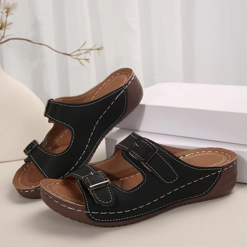 Elena | Ortopediska Sandaler med Spänne