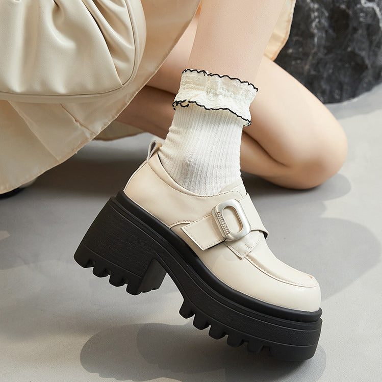 Beautiful Foot Power brittiska loafers 2025 – Rund tå, tjock sula och hög klack för kvinnor