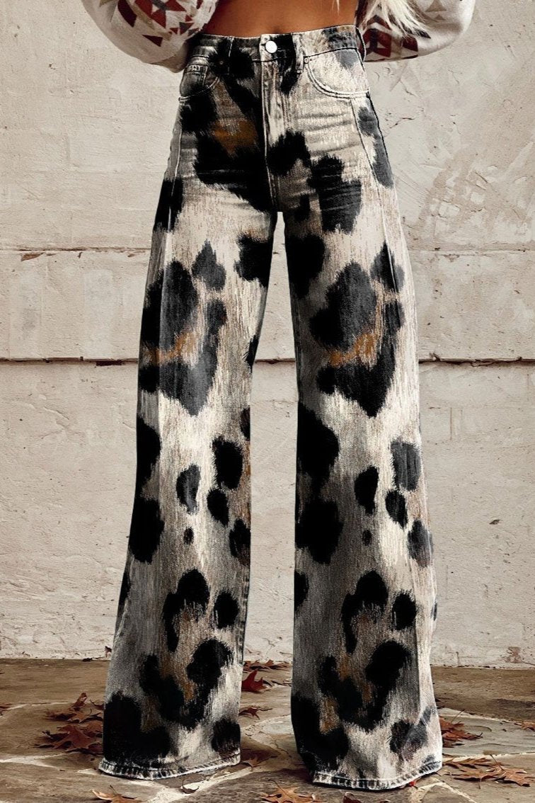 Marina Byxor med vida ben Kollektion | Boho Vintage Stilfulla Byxor för en Unik Look