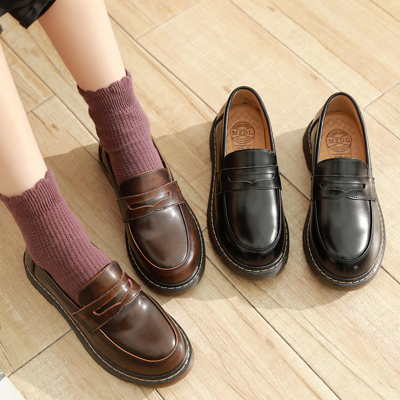 Beautiful Foot Power Japanska Loafers 2025 – Trendiga Mary Jane-Skor med Rund tå och Mjukt
