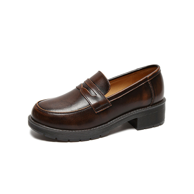 Beautiful Foot Power Japanska Loafers 2025 – Trendiga Mary Jane-Skor med Rund tå och Mjukt