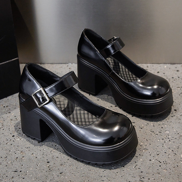 Beautiful Foot Power Mary Jane 2025 – Vattentäta Mary Jane skor med tjock klack och rund tå, ultra-hög klack