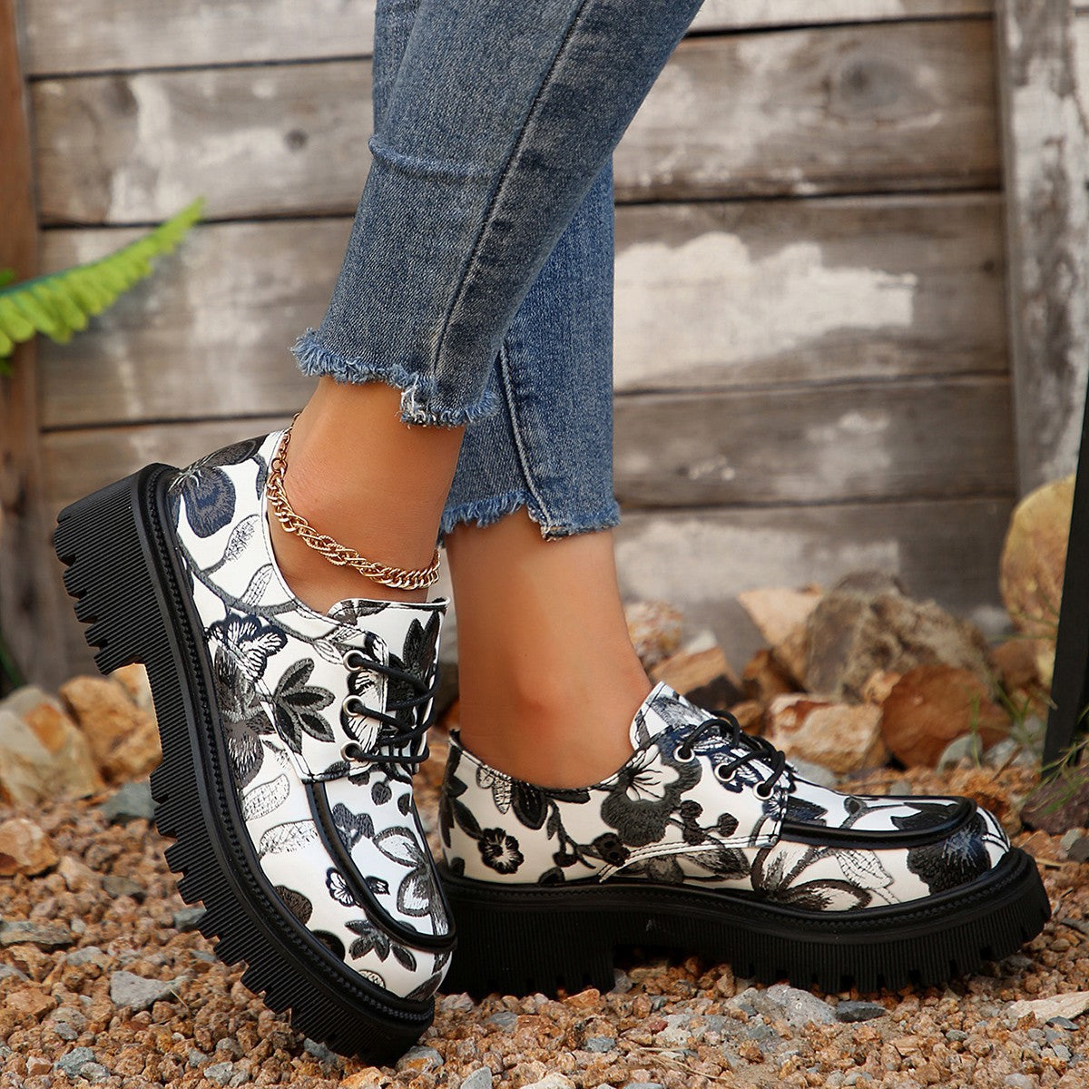 Sandra - Eleganta Retro-Mokasiner